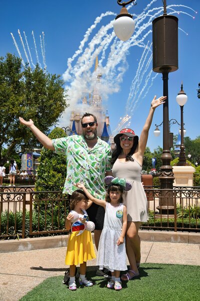 family at Disney